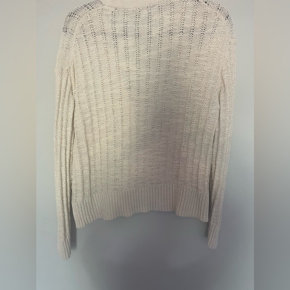 J.Crew V-neck cardigan sweater -Cream -Medium - Picture 5 of 11